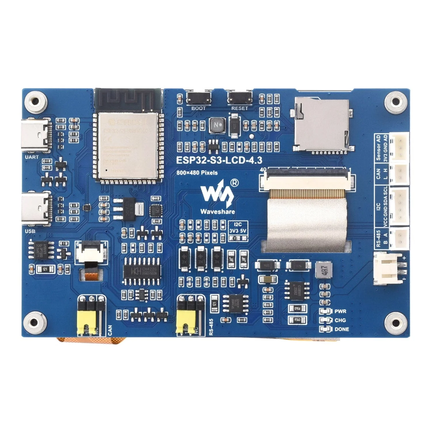 ESP32-S3 4.3" Touch Display Dev Board (800x480) - Image 4