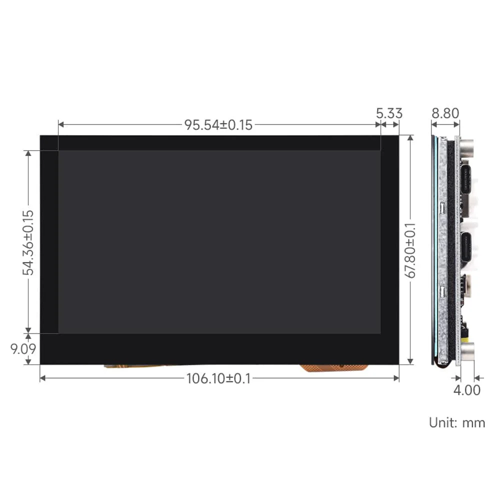 ESP32-S3 4.3" Touch Display Dev Board (800x480) - Image 9