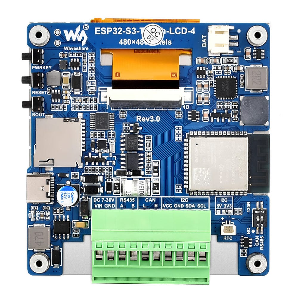 ESP32-S3 Dev Board with 4" IPS Display (480x480) - Image 2
