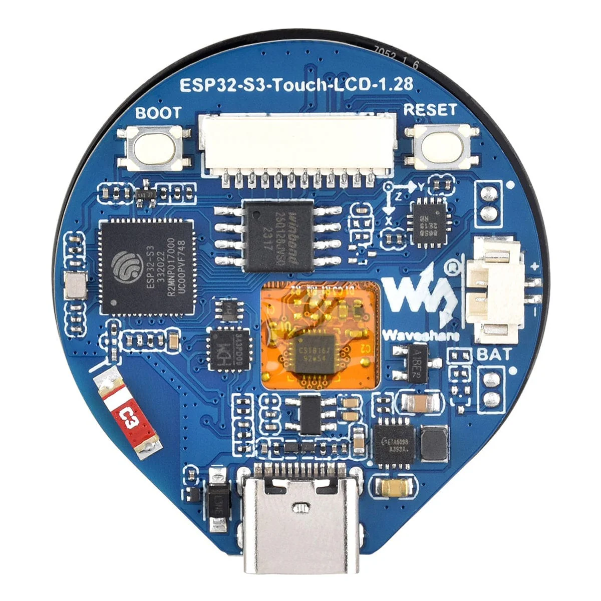 ESP32-S3 Development Board with 1.28" Round Touch LCD - Image 3