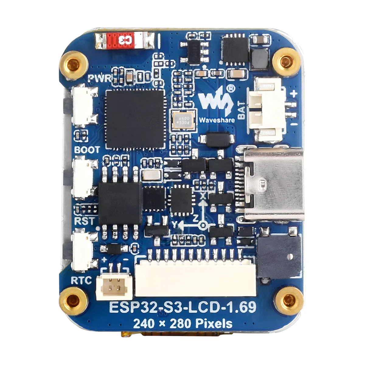 ESP32-S3 Development Board with 1.69" IPS LCD Display (240 x 280) - Image 4