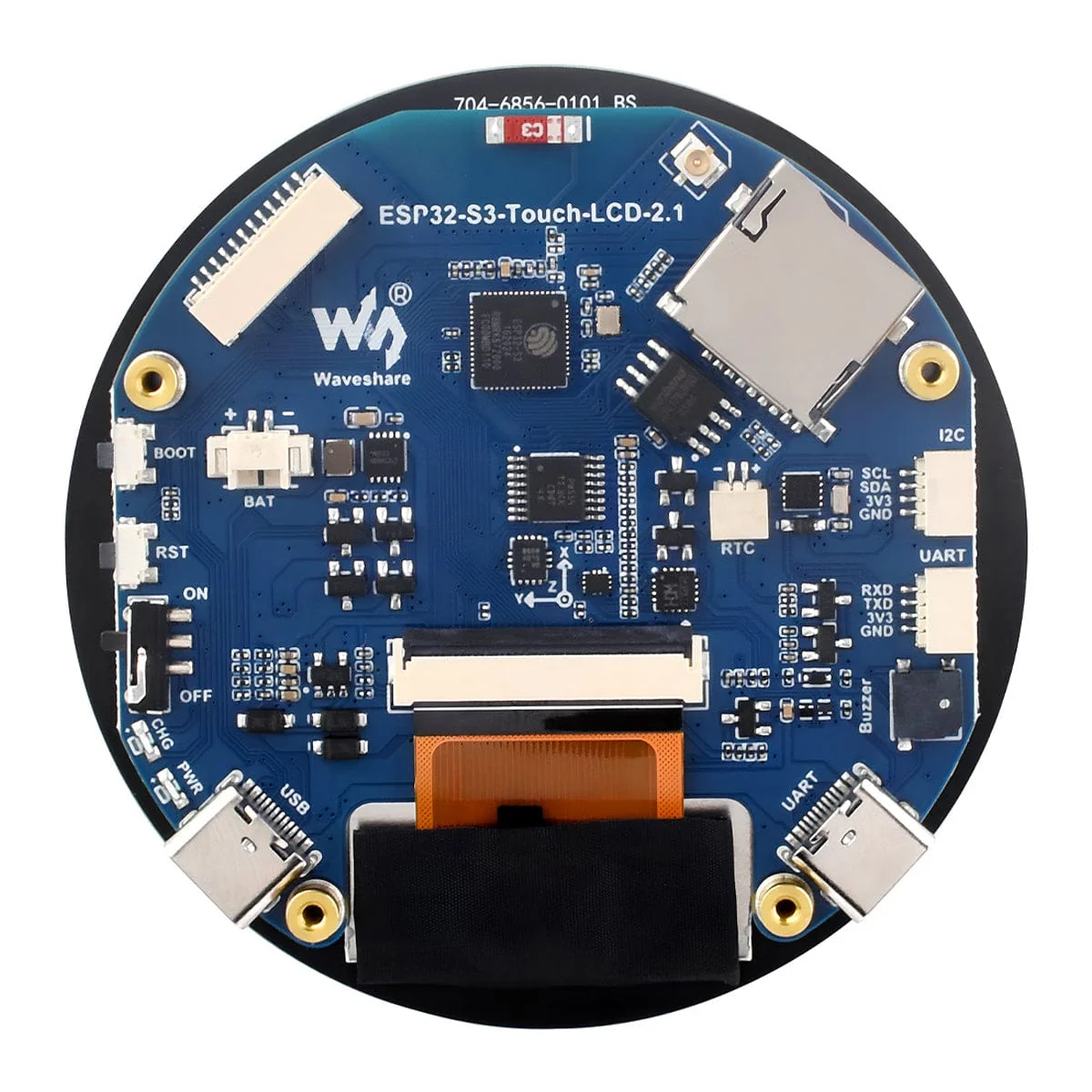 ESP32-S3 Development Board with 2.1" Round Touch LCD Display (480 x 480) - Image 3