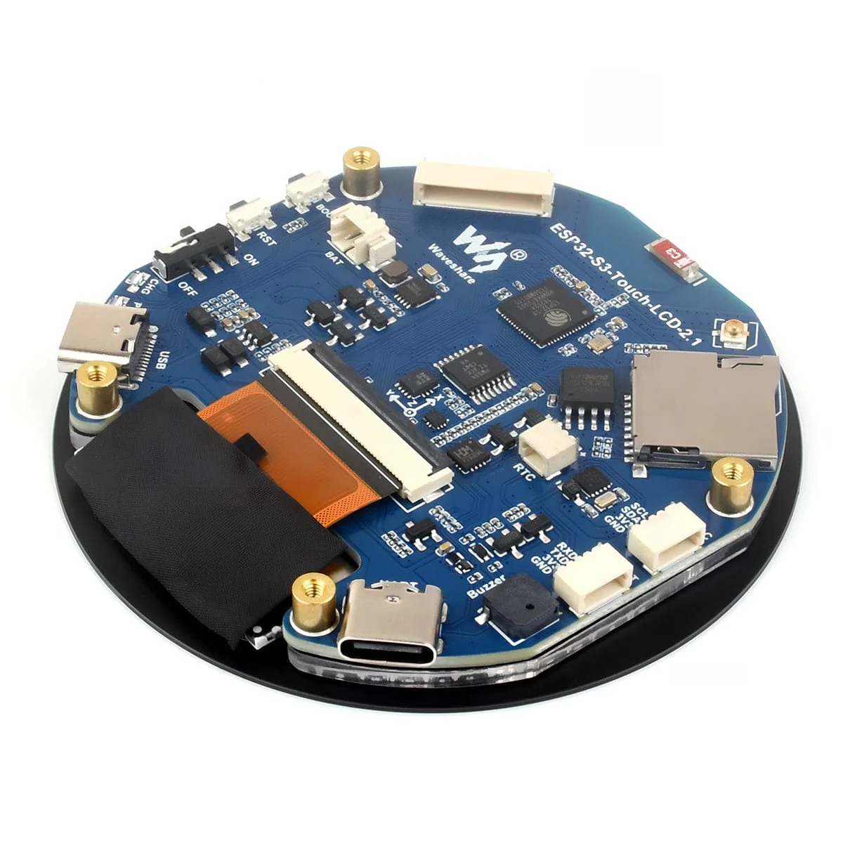 ESP32-S3 Development Board with 2.1" Round Touch LCD Display (480 x 480) - Image 5