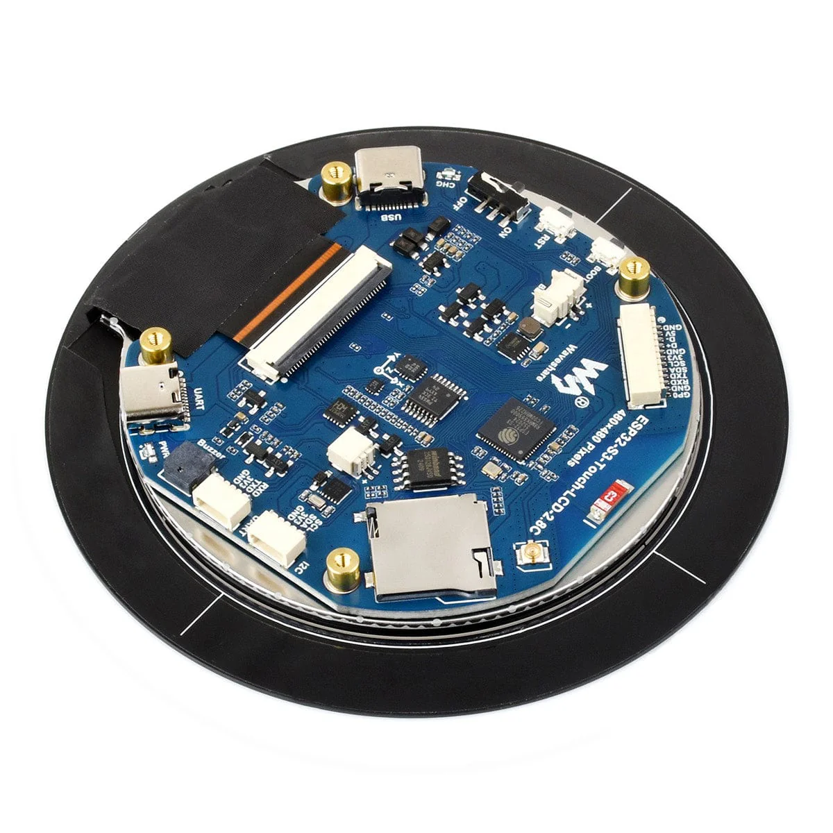 ESP32-S3 Development Board with 2.8" IPS LCD Round Display (480 x 480) - Image 6