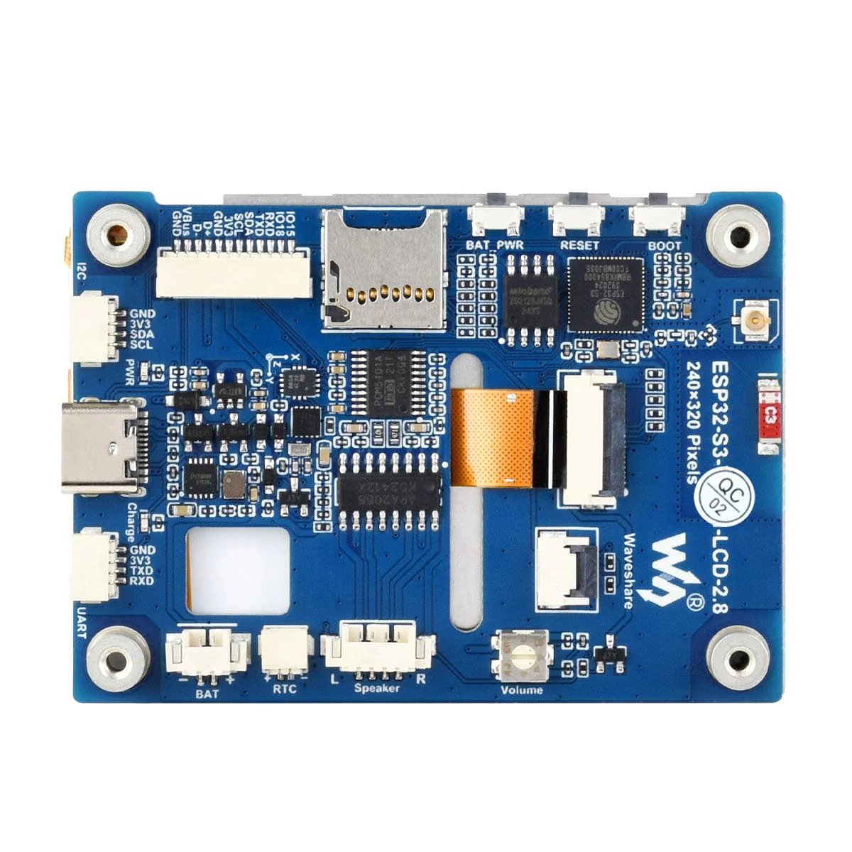 ESP32-S3 Development Board with 2.8" IPS LCD Display (240 x 320) - Image 3