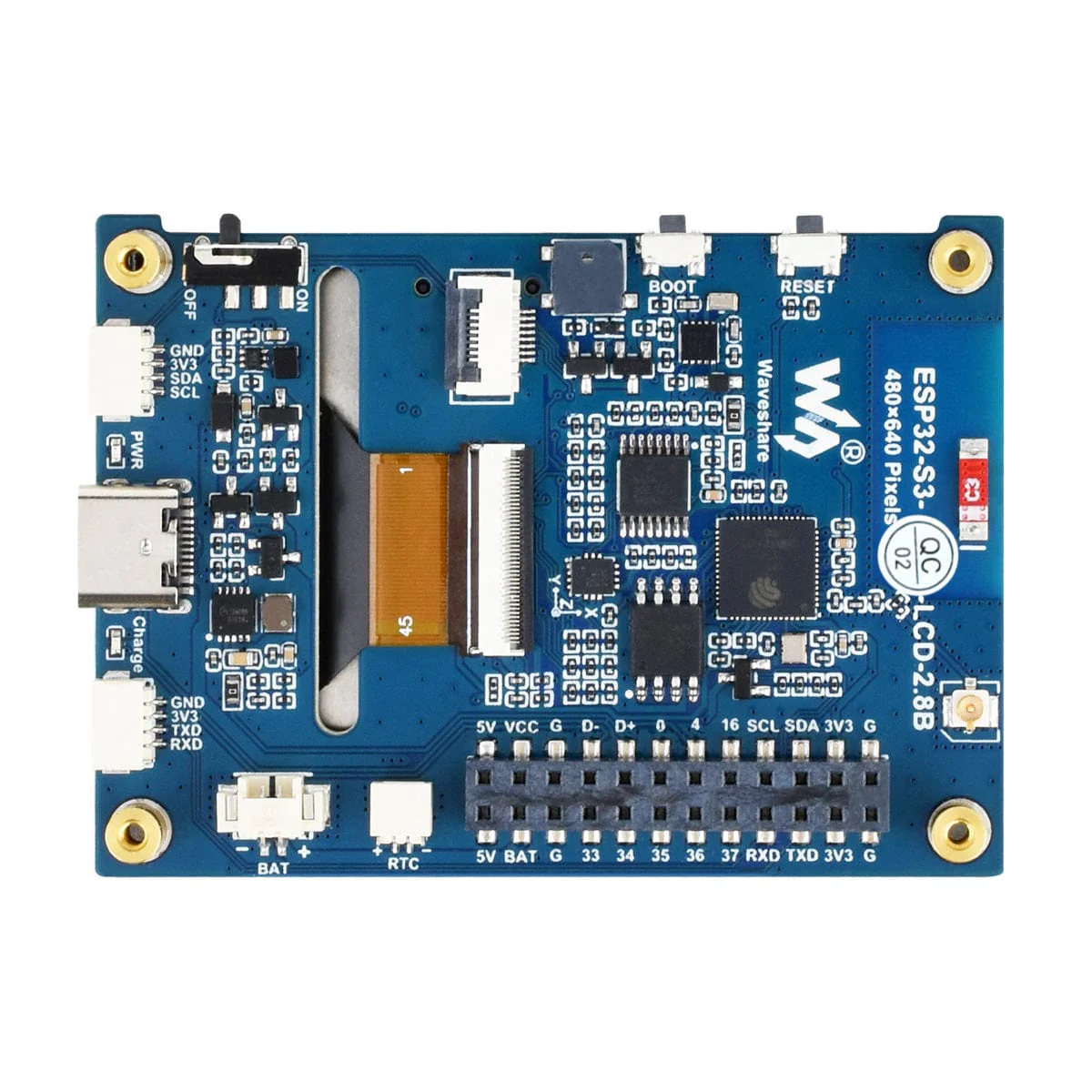ESP32-S3 Development Board with 2.8" IPS LCD Display (480 x 640) - Image 5
