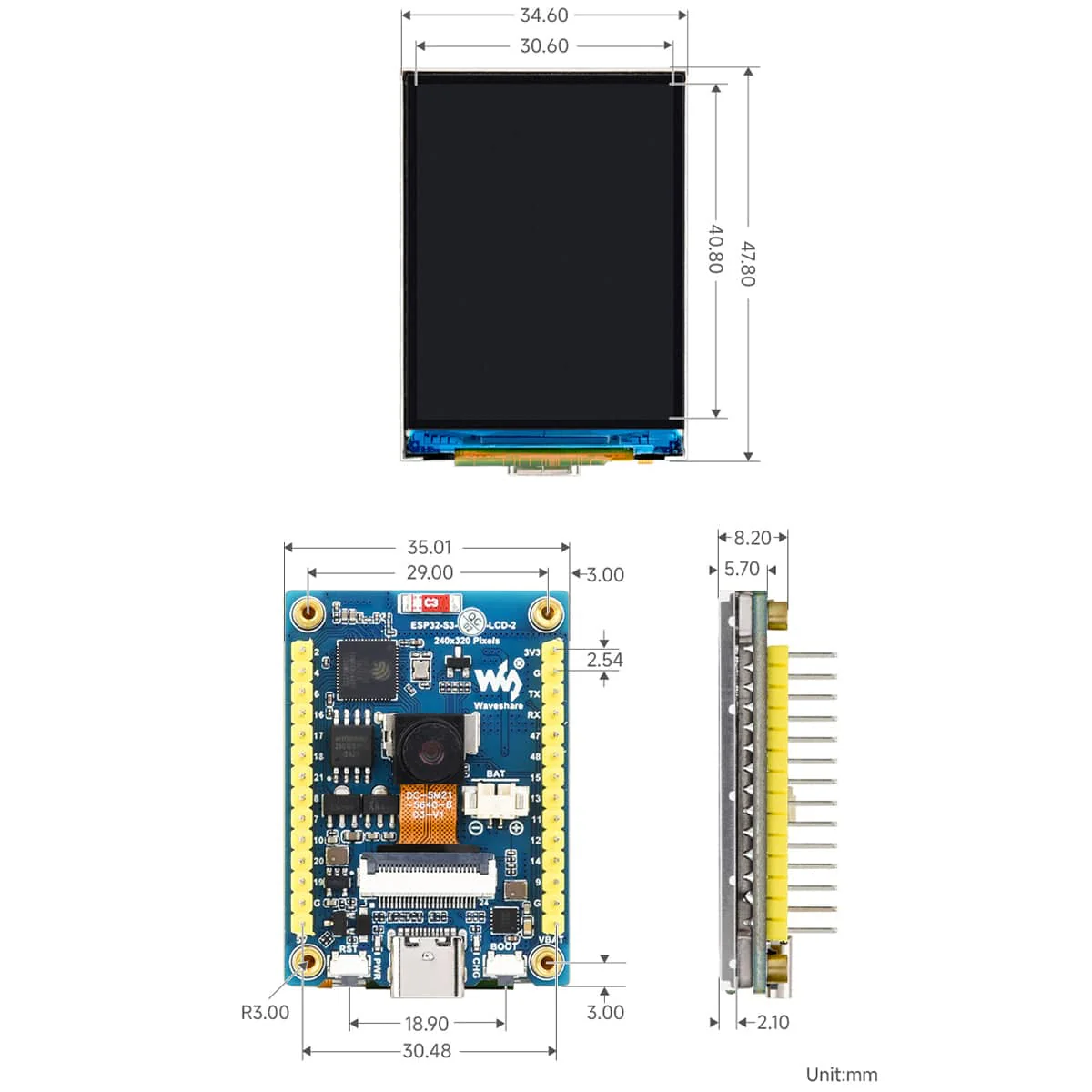 ESP32-S3 Development Board with 2" IPS Display (240 x 320) - Image 7