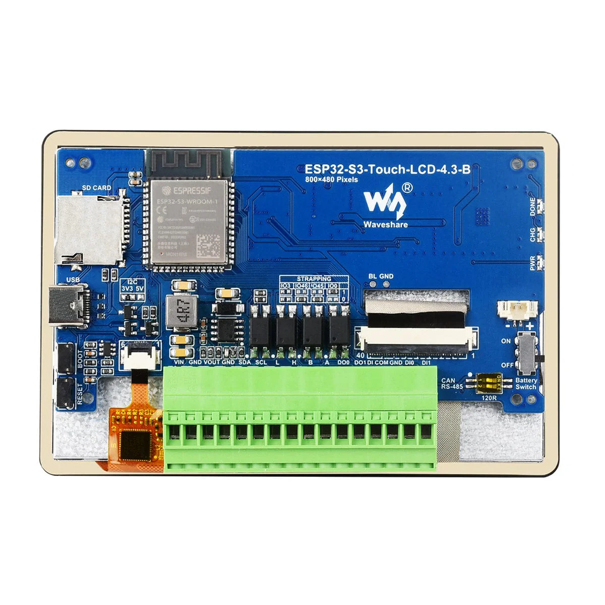 ESP32-S3 Development Board with 4.3" Capacitive Touch LCD Display (800 x 480) - Image 4