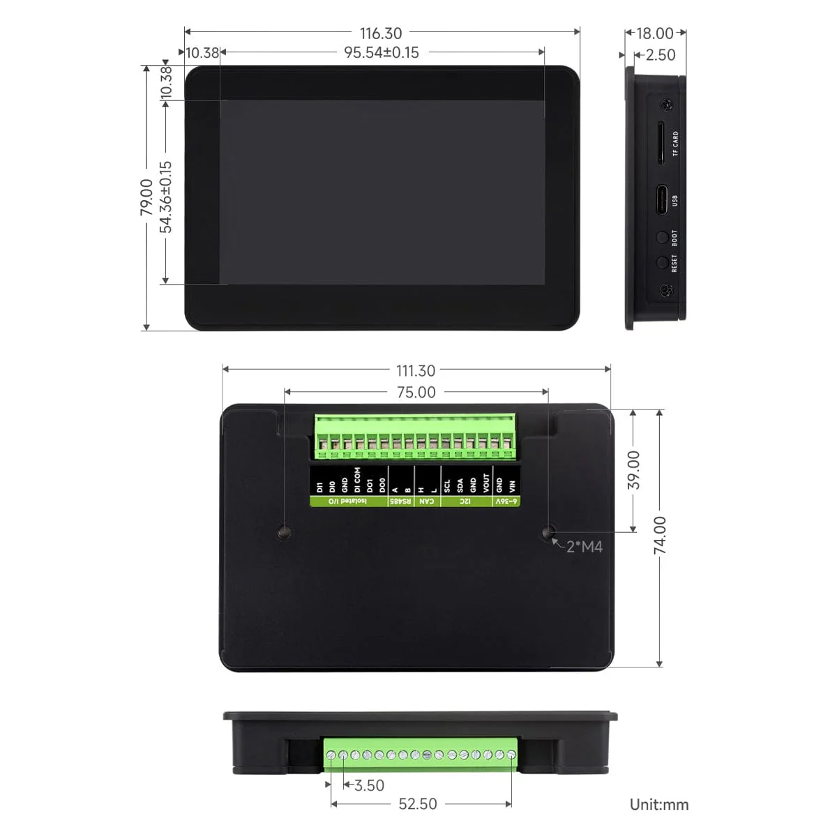 ESP32-S3 Development Board with 4.3" Capacitive Touch LCD Display (800 x 480) - Image 6