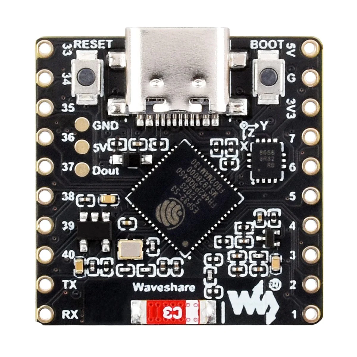 ESP32-S3 Development Board with 8 x 8 RGB LED Matrix - Image 3