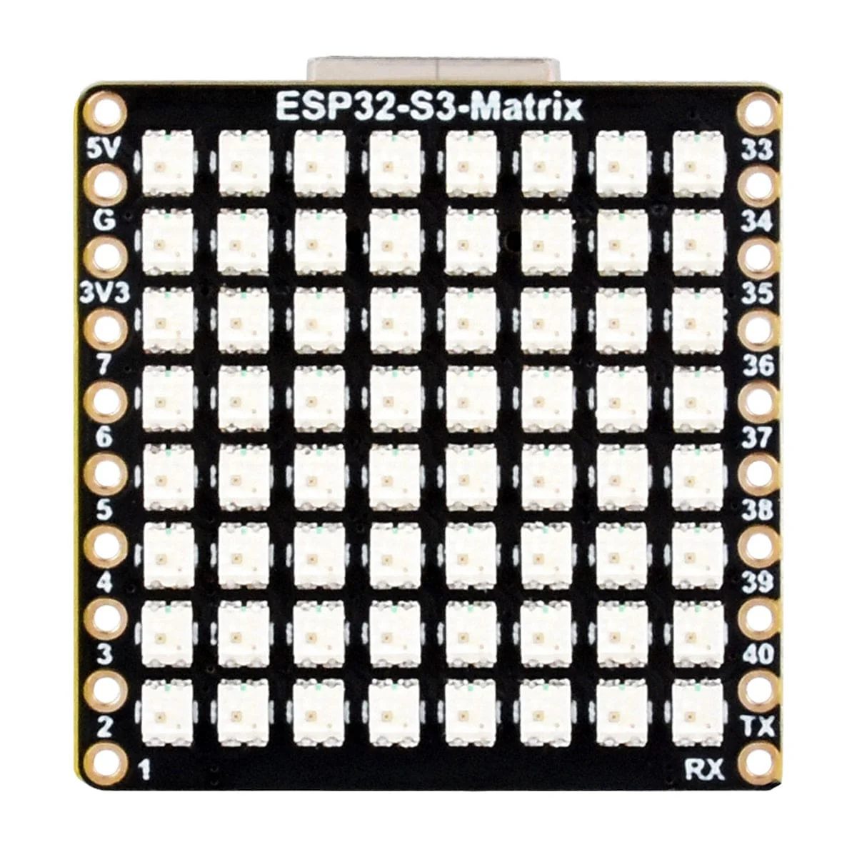 ESP32-S3 Development Board with 8 x 8 RGB LED Matrix - Image 4
