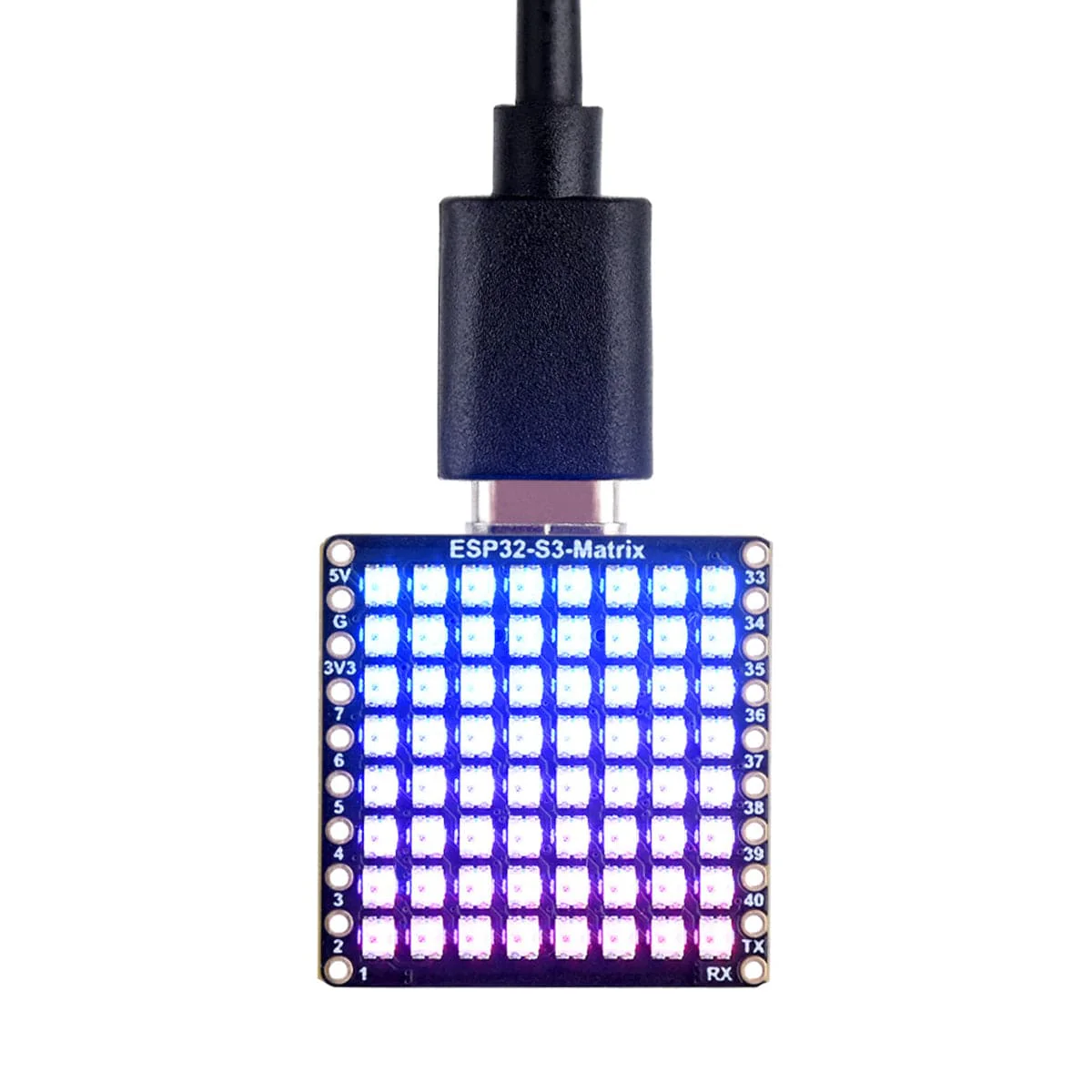 ESP32-S3 Development Board with 8 x 8 RGB LED Matrix - Image 5