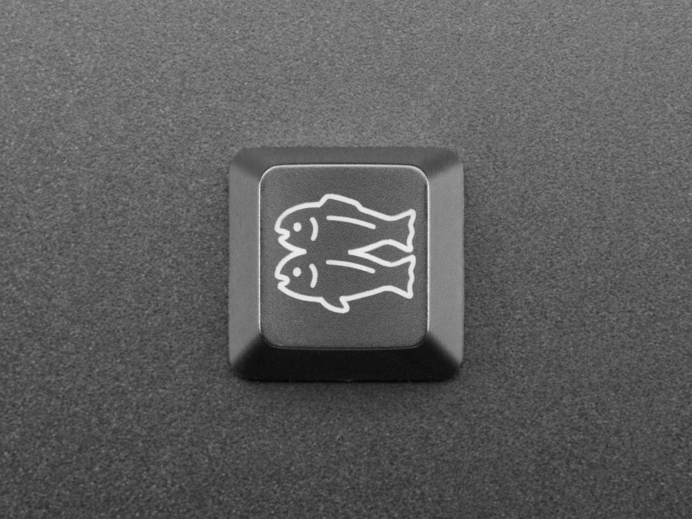 Etched Glow-Through Keycap with Glitch Logo (MX Compatible Switches) [Discontinued] - Image 3
