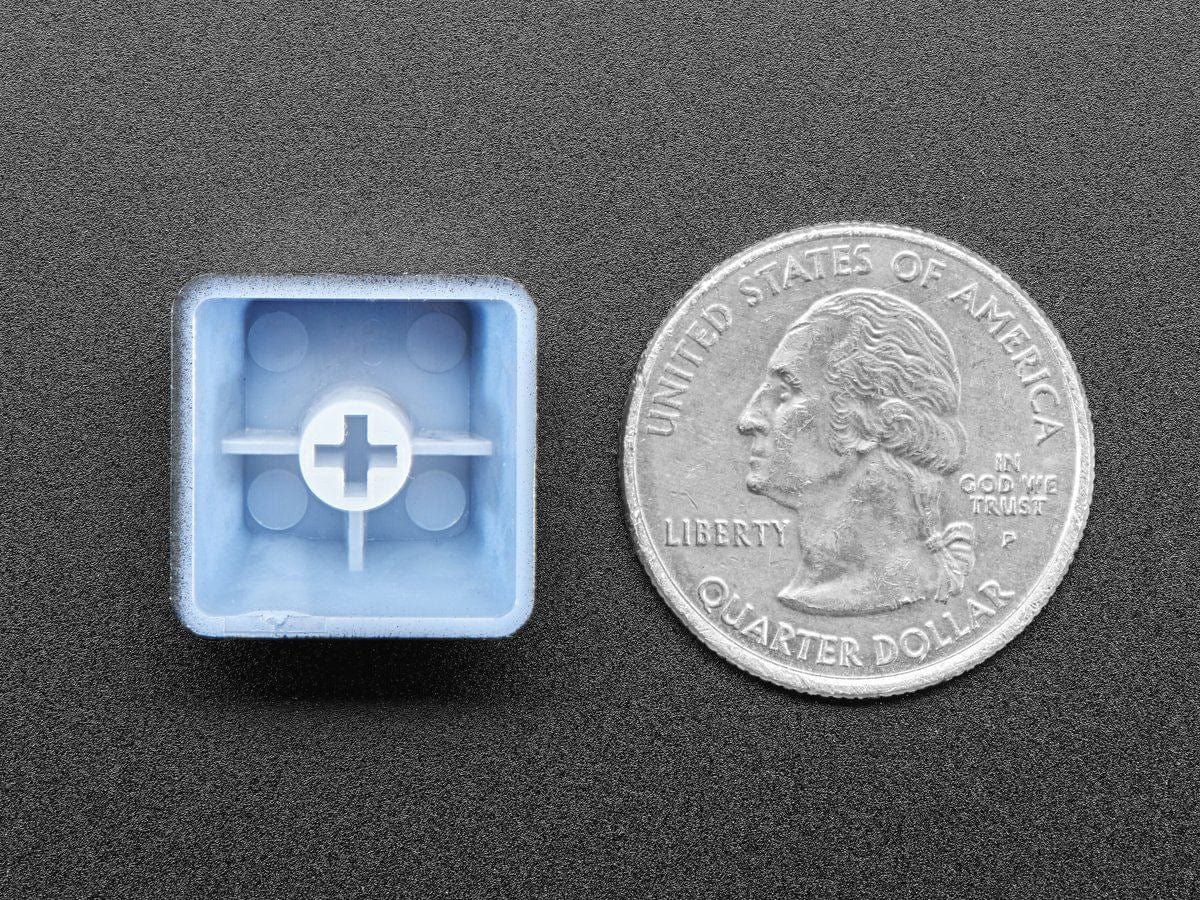 Etched Glow-Through Keycap with Open Source Hardware Gear Logo (MX Compatible Switches) - Image 3