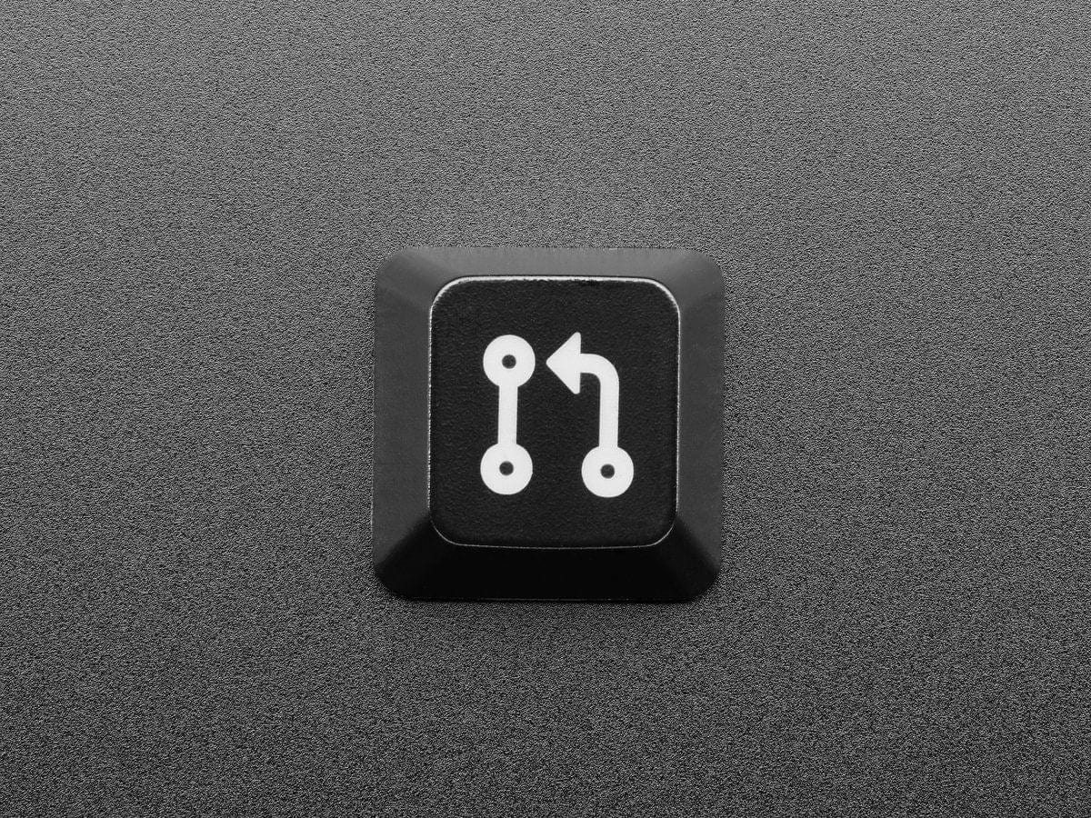 Etched Glow-Through Keycap with Pull Request Logo (MX Compatible Switches) - Image 2