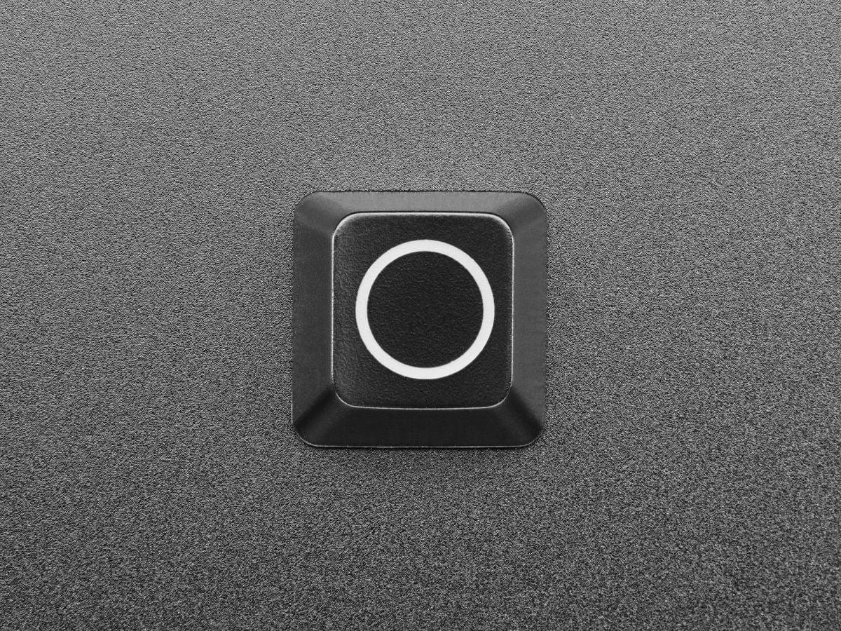 Etched Glow-Through Keycap - Zener ESP Circle Design (MX Compatible Switches) - Image 2