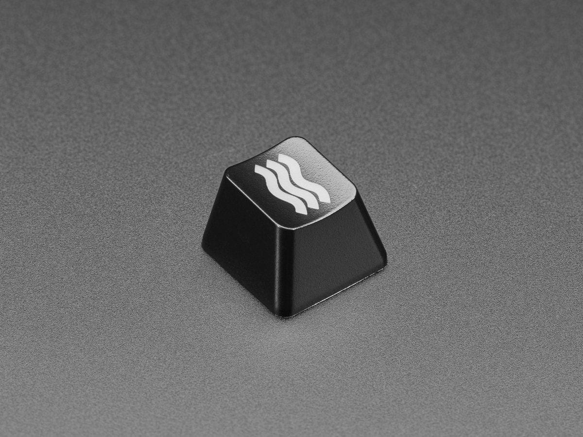 Etched Glow-Through Keycap - Zener ESP Waves Design (MX Compatible Switches)