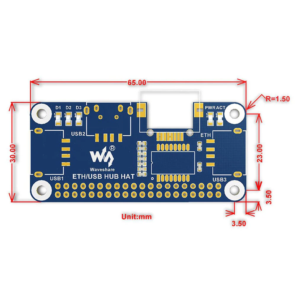 Ethernet and USB HUB HAT for Raspberry Pi - Image 6