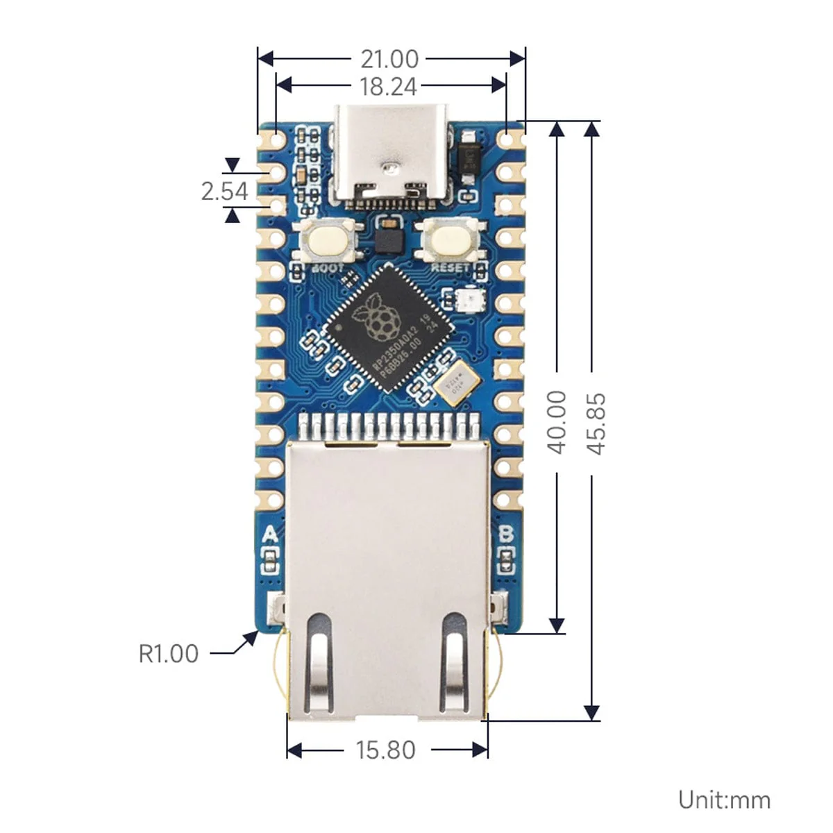 RP2350 Ethernet Mini Development Board - Image 6