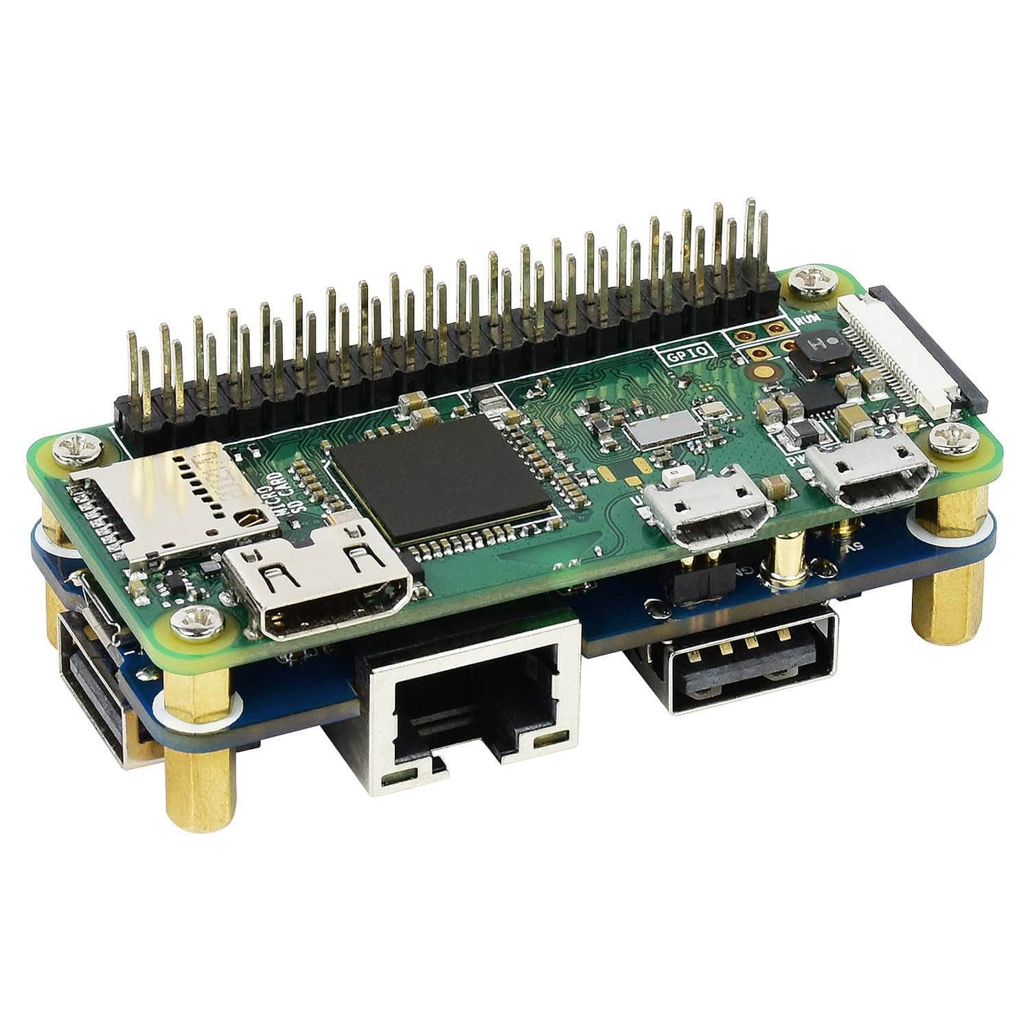 Ethernet / USB HUB HAT for Raspberry Pi (1x RJ45 & 3x USB 2.0) - Image 6