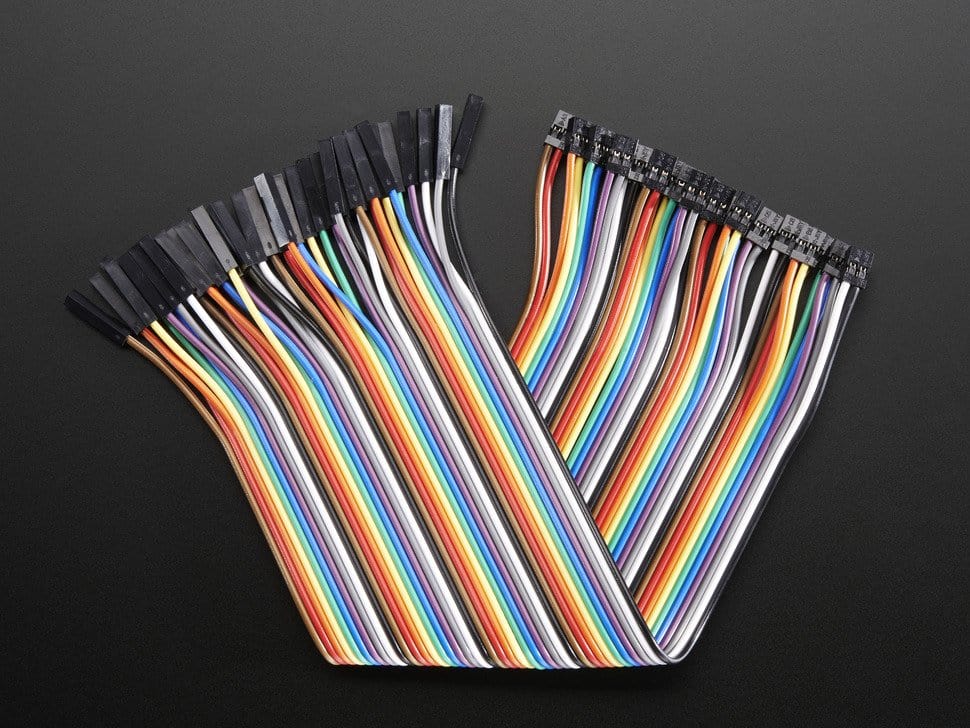 Female-Female 2.54mm to 2.0mm Jumper Wires x 40