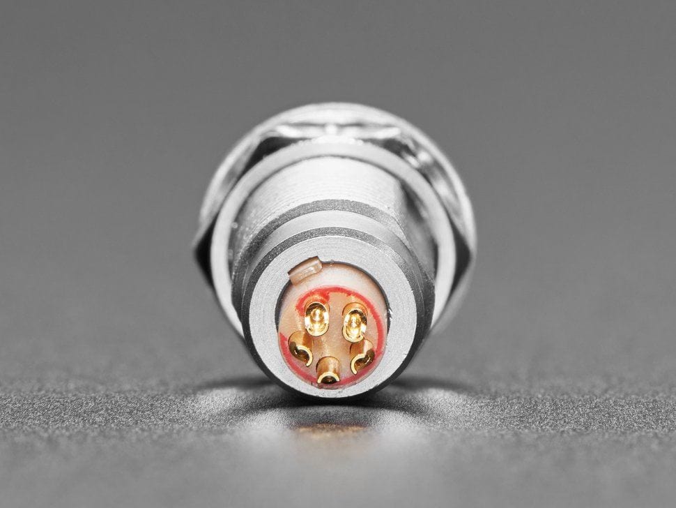 FGG.0B Quick Connect 5 Pin Panel Mount Socket - 9mm - Image 3