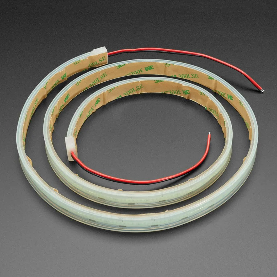 Flexible 12V LED Strip - 480 LEDs per meter - 1m long - Blue - Image 2