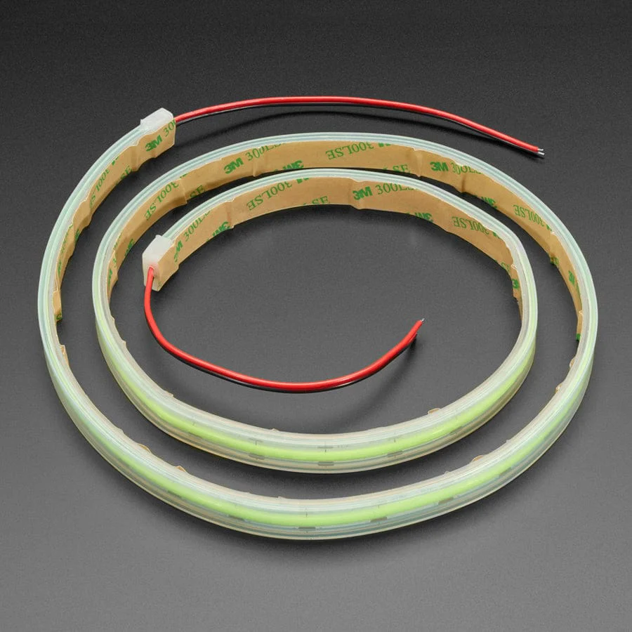 Flexible 12V LED Strip - 480 LEDs per meter - 1m long - Green - Image 2