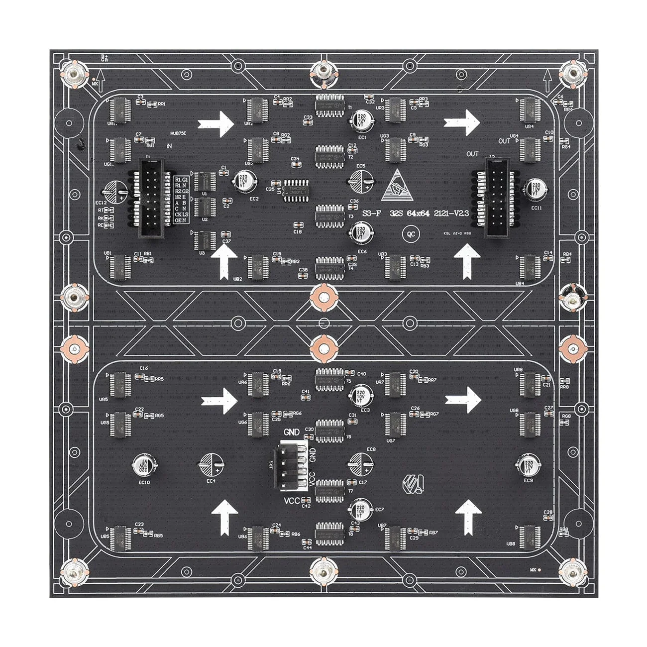 Flexible RGB Full-Colour LED Matrix Panel - 3mm Pitch, 64x64 Pixels - Image 4