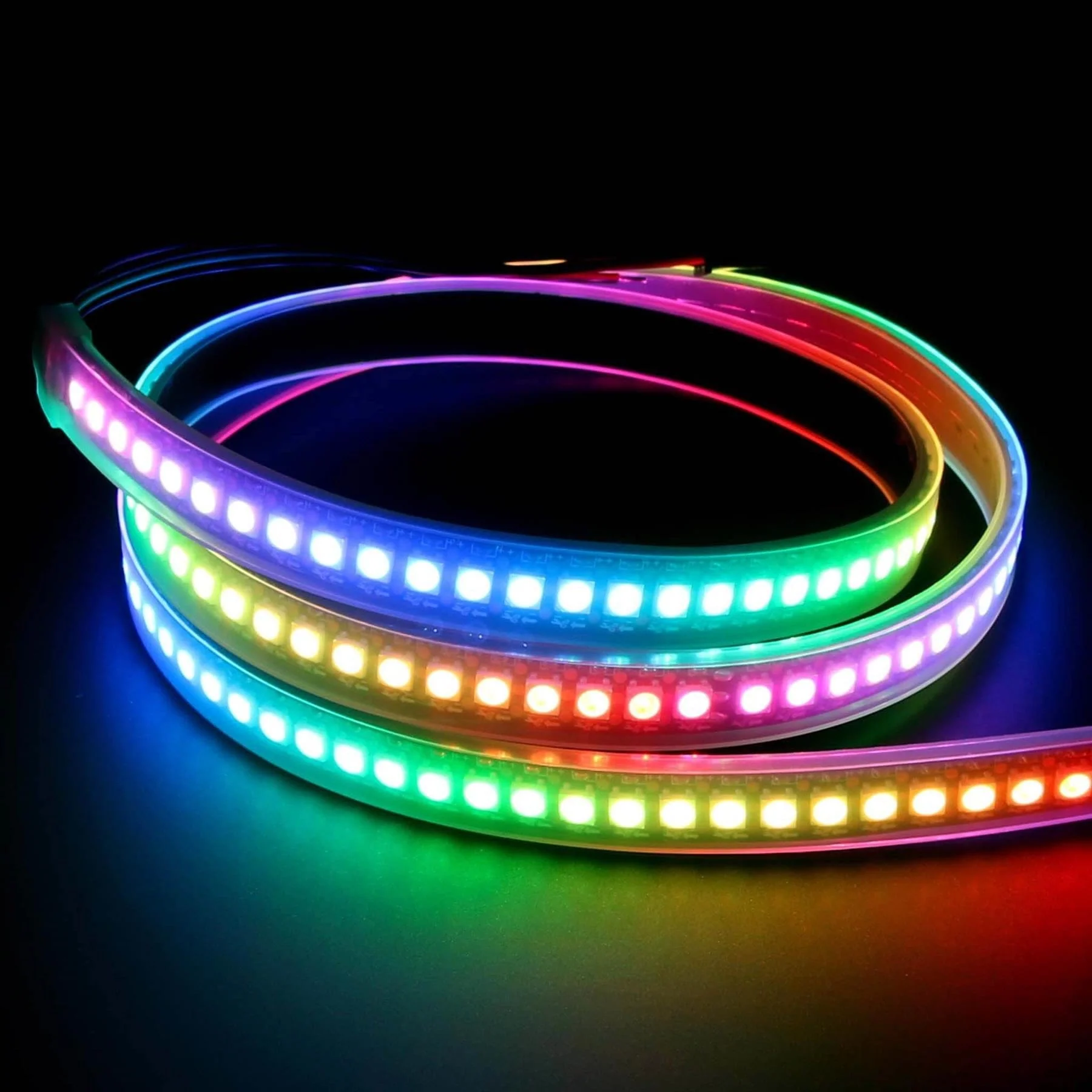 Flexible RGB LED Strip (NeoPixel/WS2812/SK6812 compatible) - 144 LED/Metre - Image 7