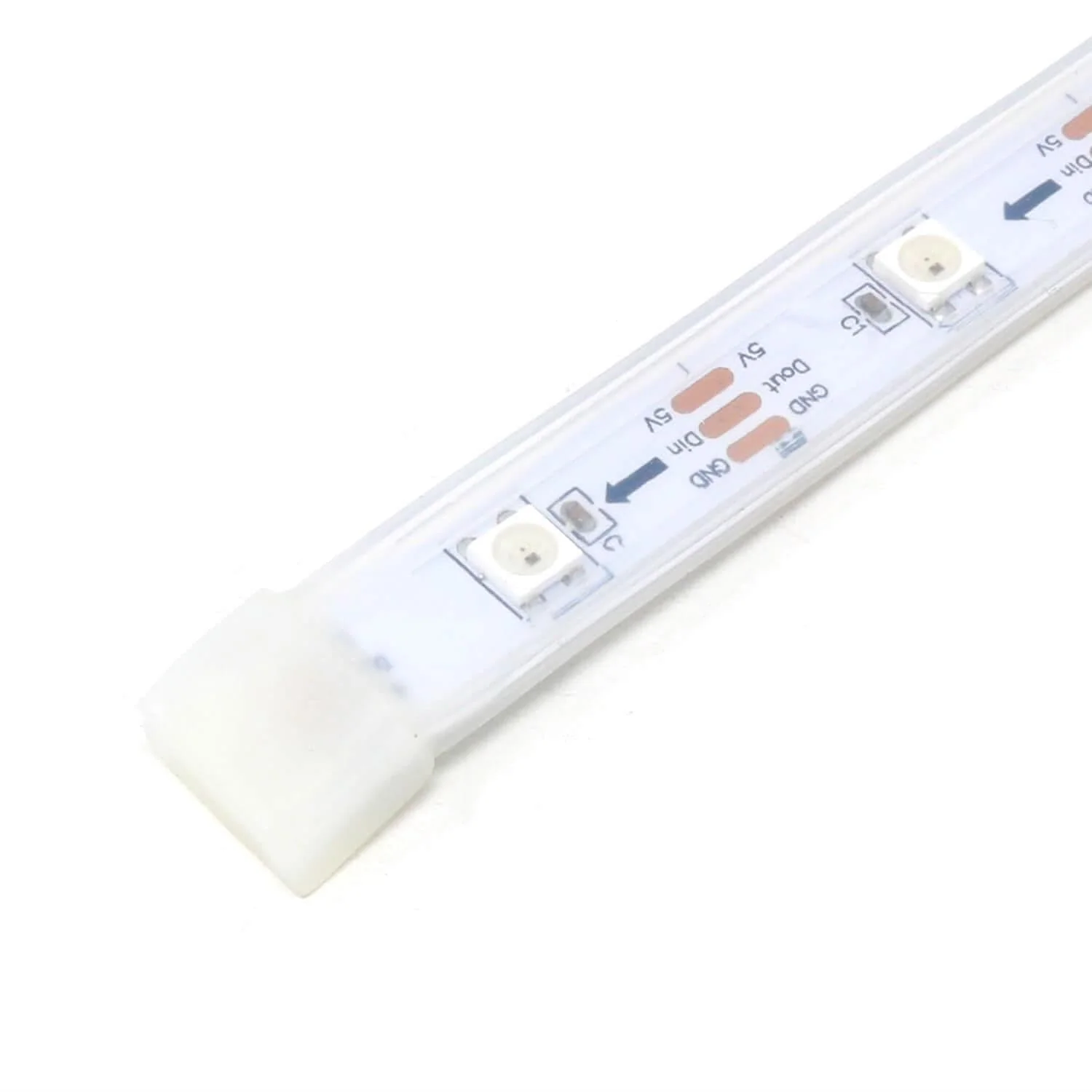 Flexible RGB LED Strip (NeoPixel/WS2812/SK6812 compatible) - 30 LED/Metre - Image 5