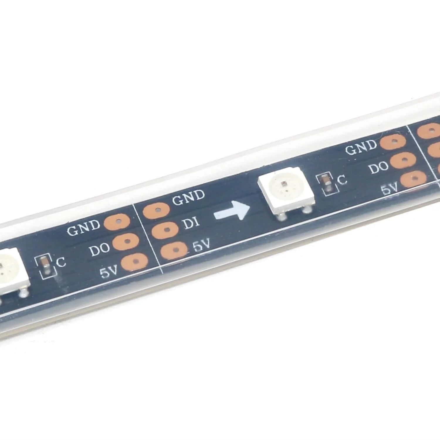 Flexible RGB LED Strip (NeoPixel/WS2812/SK6812 compatible) - 30 LED/Metre - Image 8