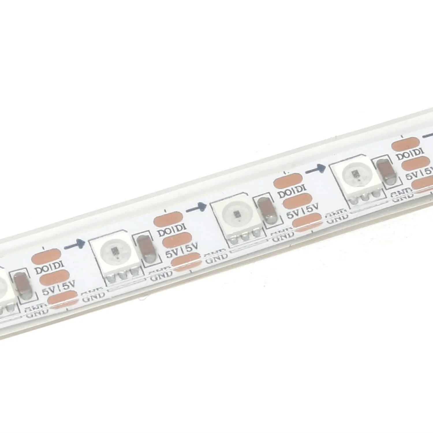 Flexible RGB LED Strip (NeoPixel/WS2812/SK6812 compatible) - 60 LED/Metre - Image 2