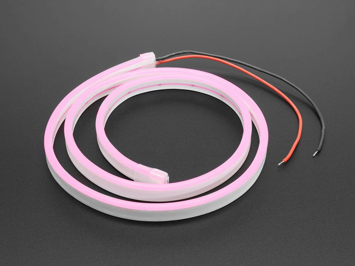 Flexible Silicone Neon-Like LED Strip - 1 Meter (Pink) [discontinued] - Image 2