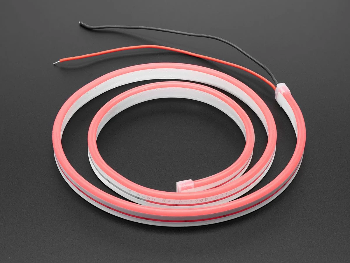 Flexible Silicone Neon-Like LED Strip - 1 Meter (Red) - Image 2