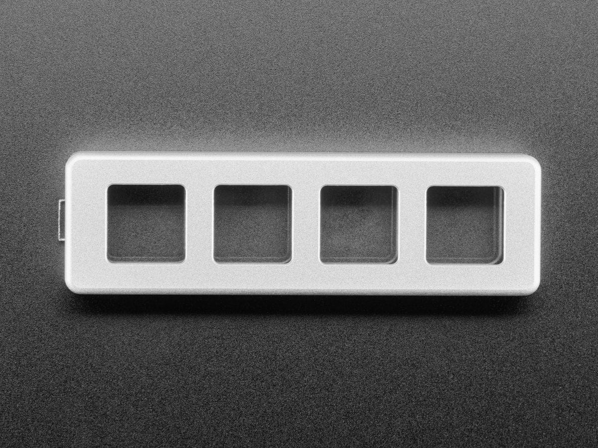 Four Key Silver Aluminum Keypad Shell Enclosure (MX Compatible Switches) [Discontinued] - Image 4