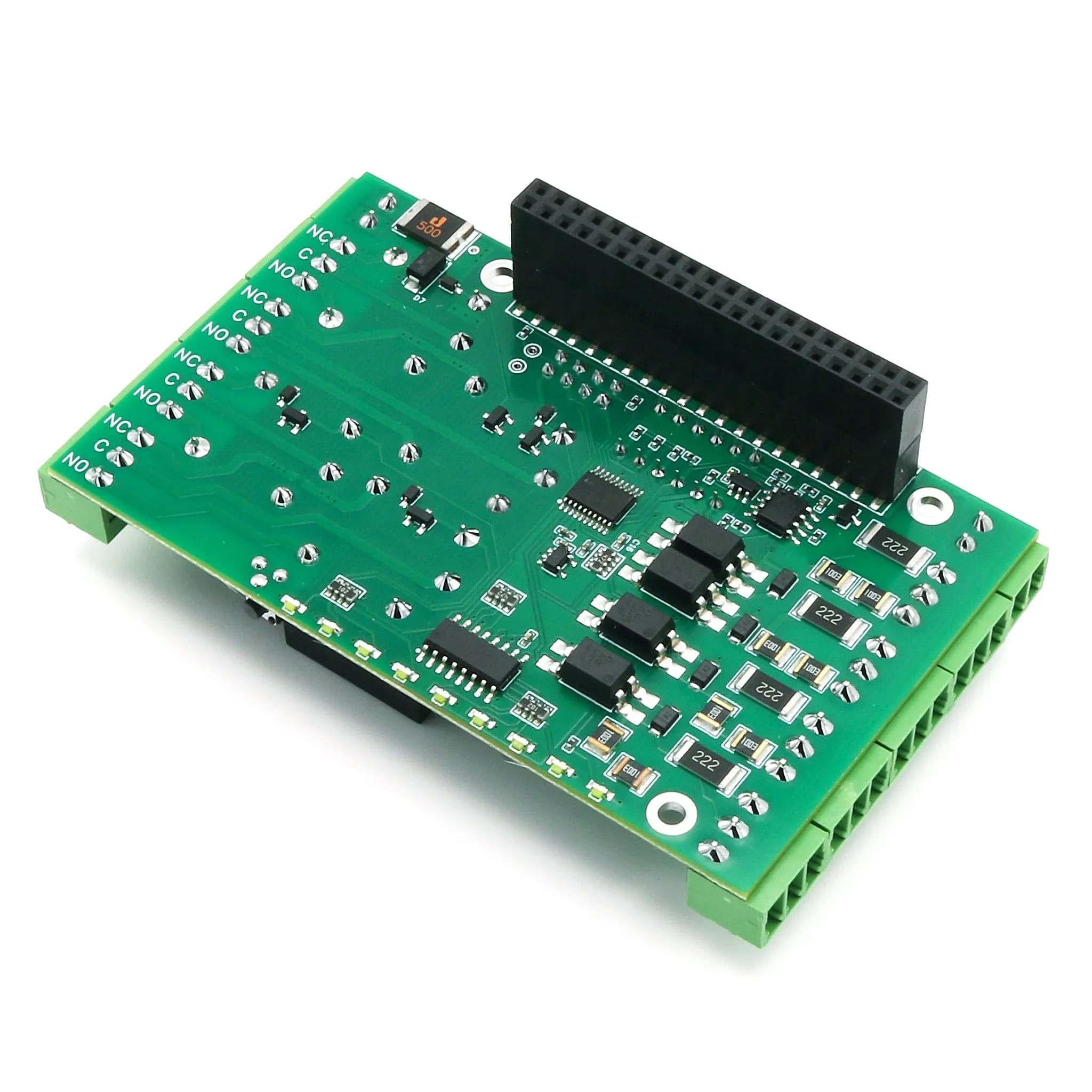 Four Relays Four Inputs 8-Layer Stackable Card for Raspberry Pi (v5.0) [Discontinued] - Image 2