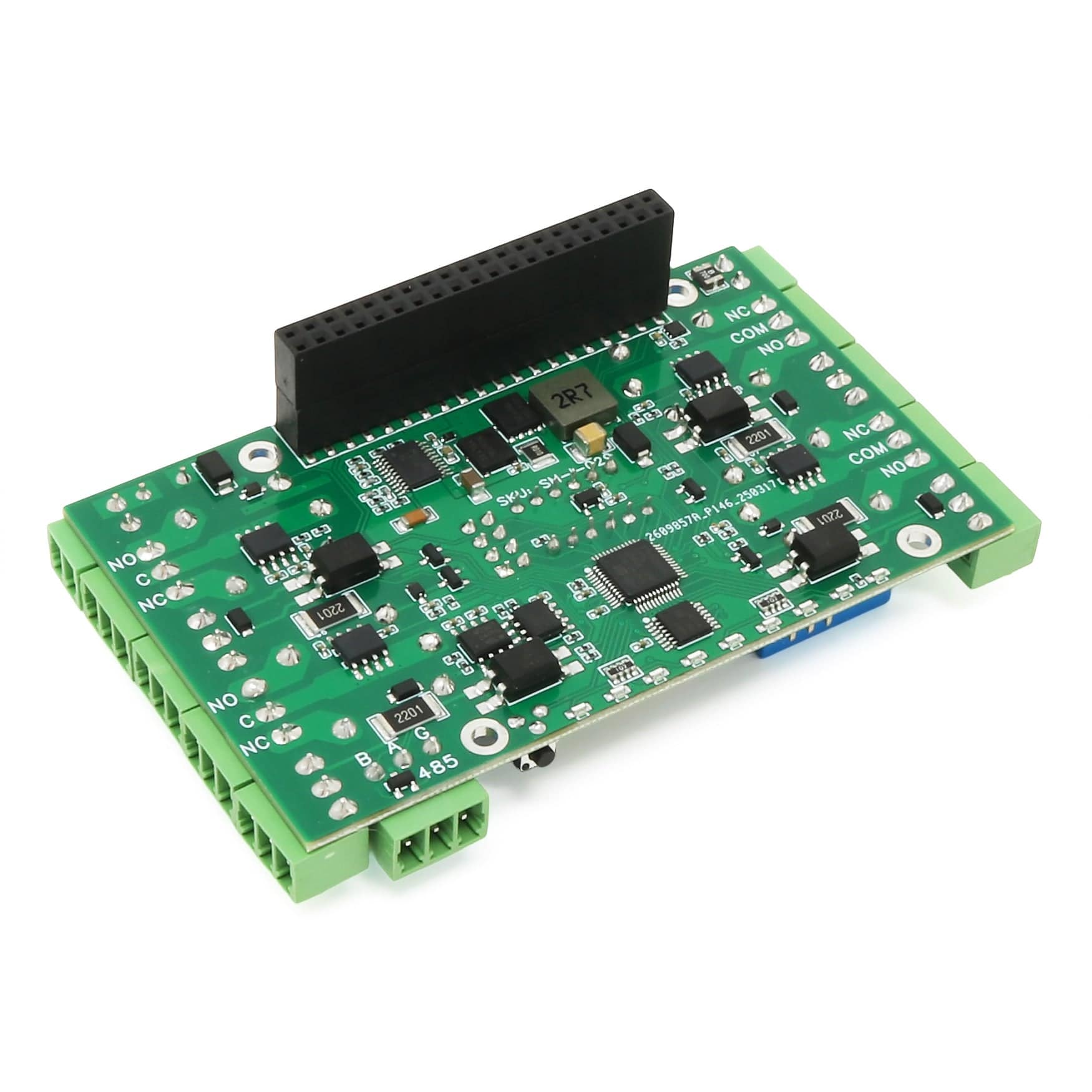 Four Smart Relays with Universal Inputs 8-Layer Stackable HAT for Raspberry Pi - Image 3