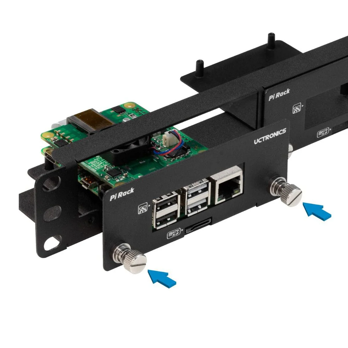 Front-Removable 1U 19" Rack Mount for Raspberry Pi - Image 2