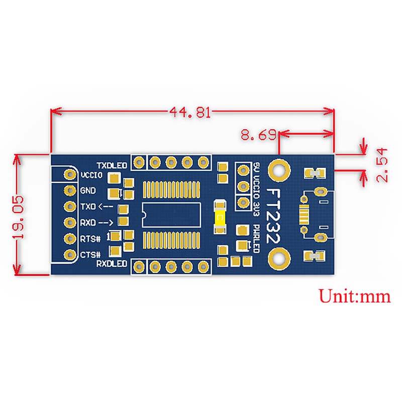 FT232 USB UART Board (Micro-USB) - Image 4