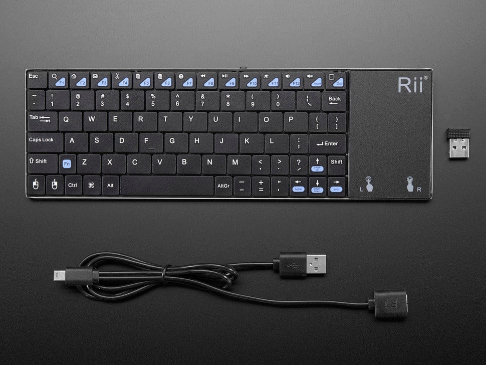 Full Size Wireless Keyboard with Trackpad - Image 3