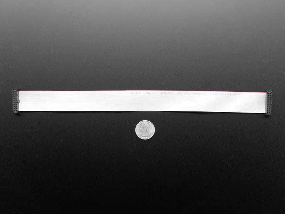 GPIO Ribbon Cable 2x10 IDC Cable - 20 pins 12" long - Image 3