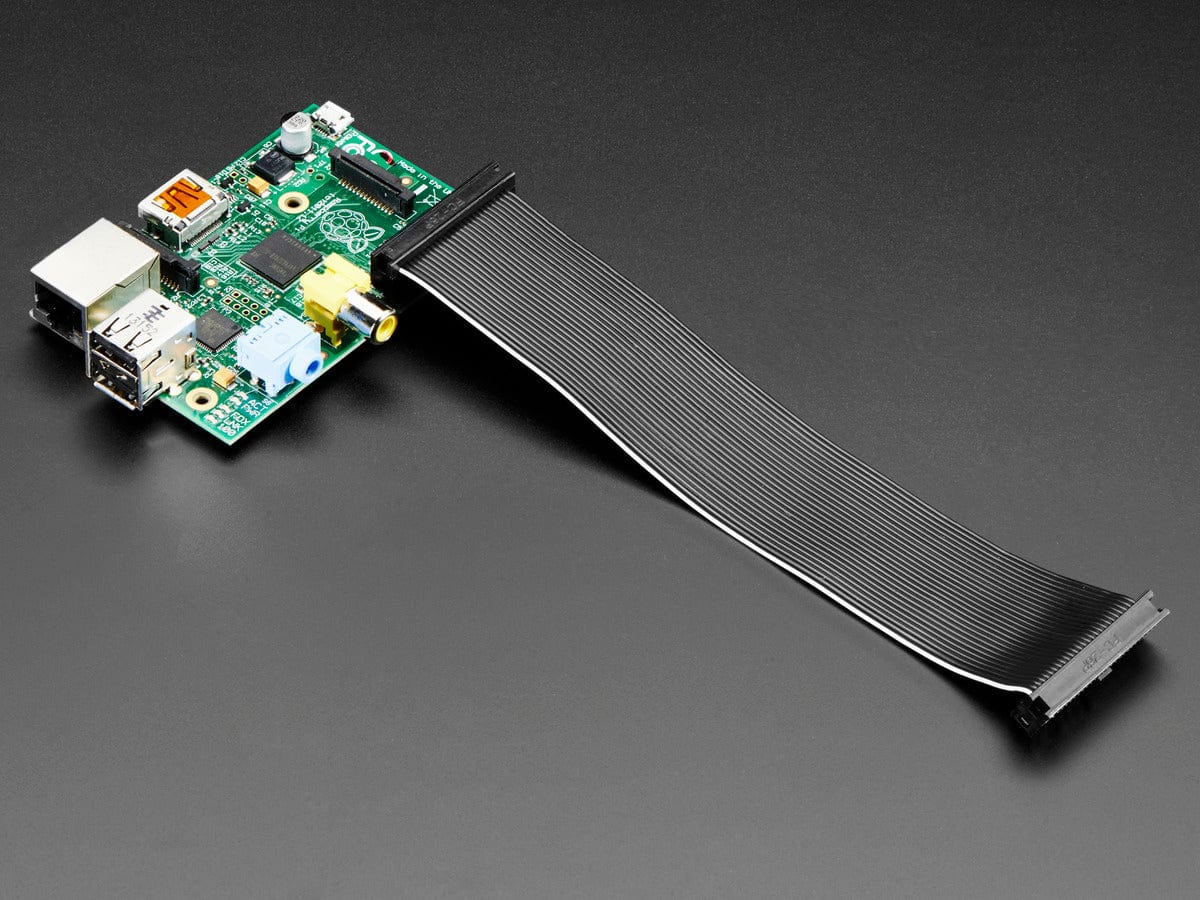26-pin GPIO Female to Female Ribbon Cable - Black 170mm [Discontinued] - Image 2