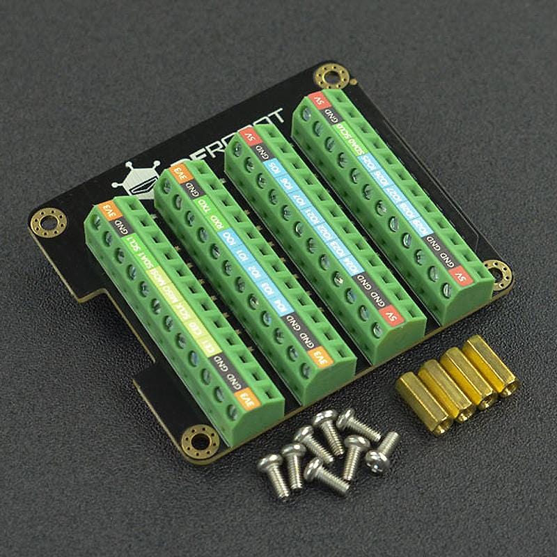GPIO Terminal Block HAT with LED indicators - Image 4