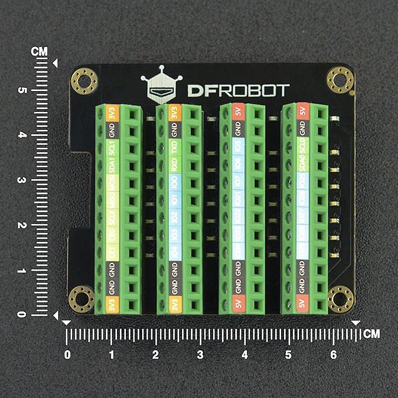 GPIO Terminal Block HAT with LED indicators - Image 6
