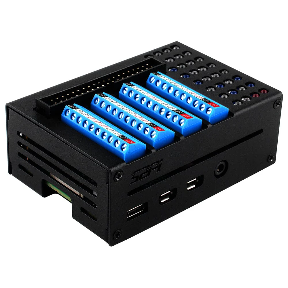 GPIO Terminal Board with LED Indicators + Aluminium Case for Pi 4 [Discontinued] - Image 4