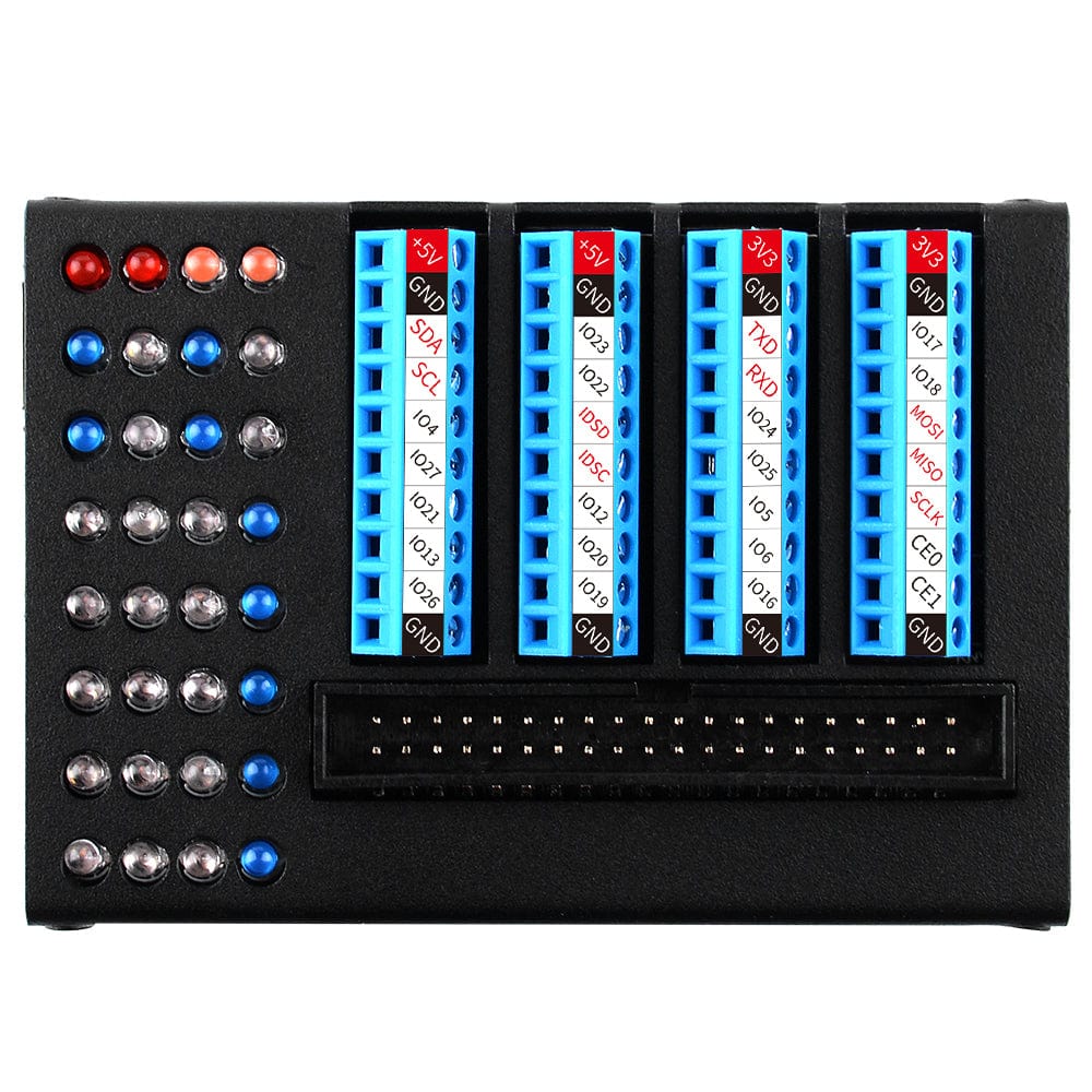 GPIO Terminal Board with LED Indicators + Aluminium Case for Pi 4 [Discontinued] - Image 7