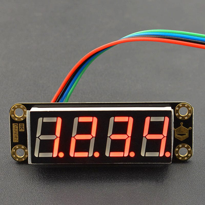 Gravity: 4-Digit Red Seven-Segment LED Display Module