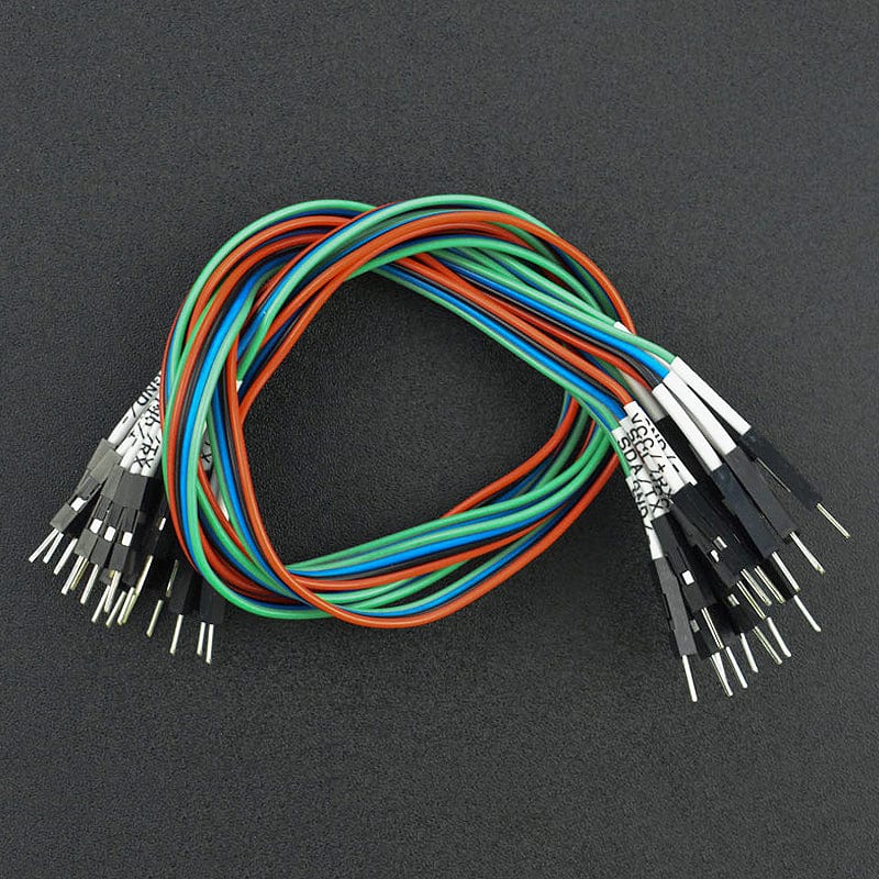 Gravity: 4-Pin M/M DuPont Line with Tag (30cm, 5 Pack) - Image 2