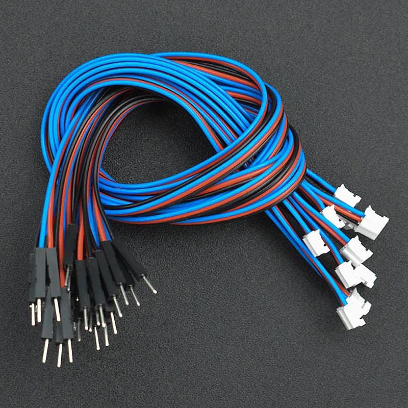 Gravity: Analog 3-pin PH2.0 to Male Jumper Cables (30cm, 10-Pack) - Image 4
